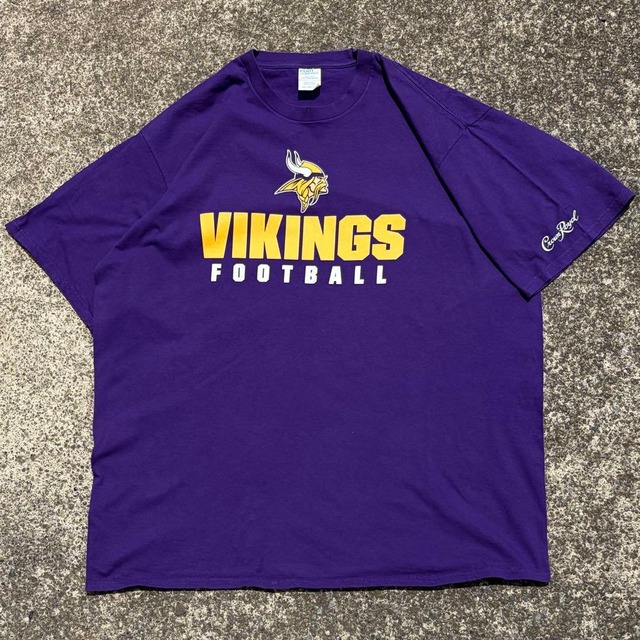【XXLサイズ】NHL ミネソタ バイキングス チームロゴ ボックスシルエット 古着 Tシャツ