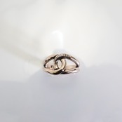 OPEN TEARDROP RING pink silver / オープンティアドロップリング・ピンクシルバー