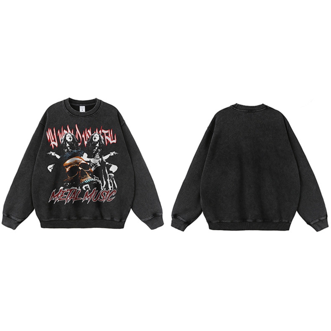 VINTAGE ストリート MetalMusic パーカー/スウェット T738