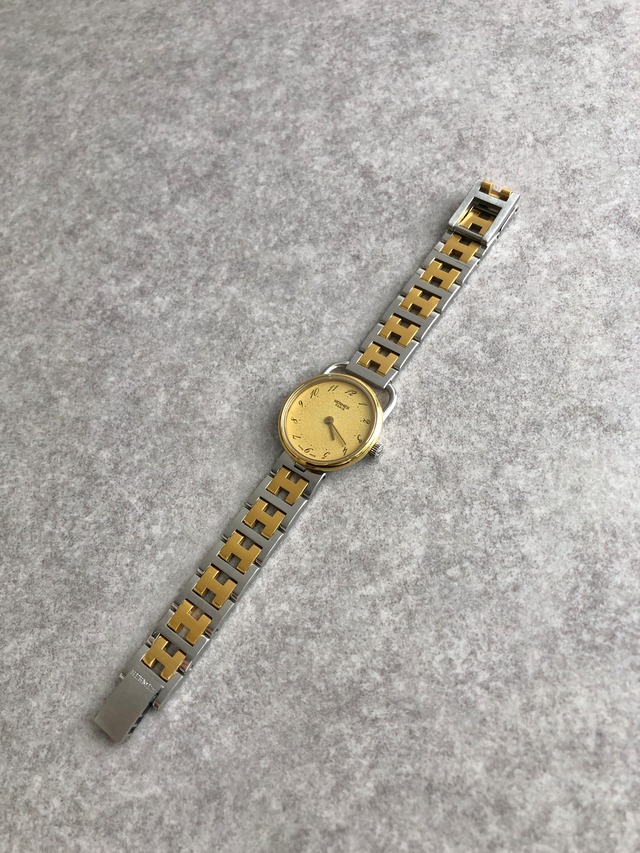 HERMES エルメス アルソー 腕時計ゴールド×シルバー ステンレススチール vintage ヴィンテージ オールド 5s8mvn