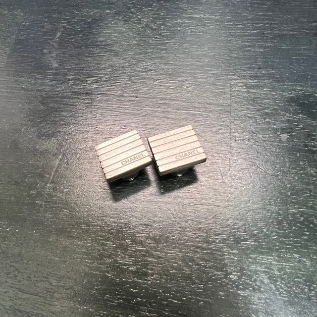 CHANEL Vintage earrings シャネル ヴィンテージ イヤリング スクエア 