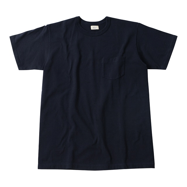 ※アウトレット品 Men’s　丸胴ポケットTシャツ Navy 5サイズ №105