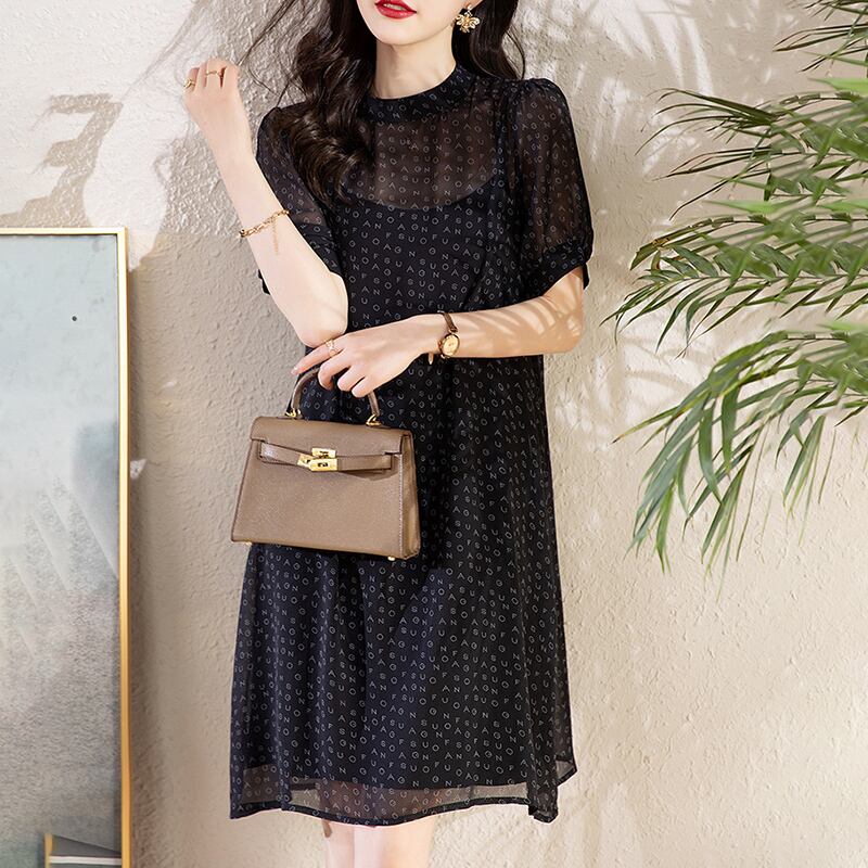 ワンピース レディース ミニワンピース ドレス ミニ ミニ丈 ショート ショート丈 半袖 ラウンドネック ストレート シフォン かわいい 大人可愛い きれいめ カジュアル 上品 エレガント 清楚 シック おしゃれ 綺麗 フォーマル クール モード系 おとな こなれ感 キュート 個性的 モダン プリント デート お出かけ 女子会 パーティー イベント 美術館巡り 送料無料 お呼ばれ S M L XL 2XL 3XL 4XL 大きいサイズ ブラック 黒 春 夏 記念日 食事会 二次会 2点セット ツーピース