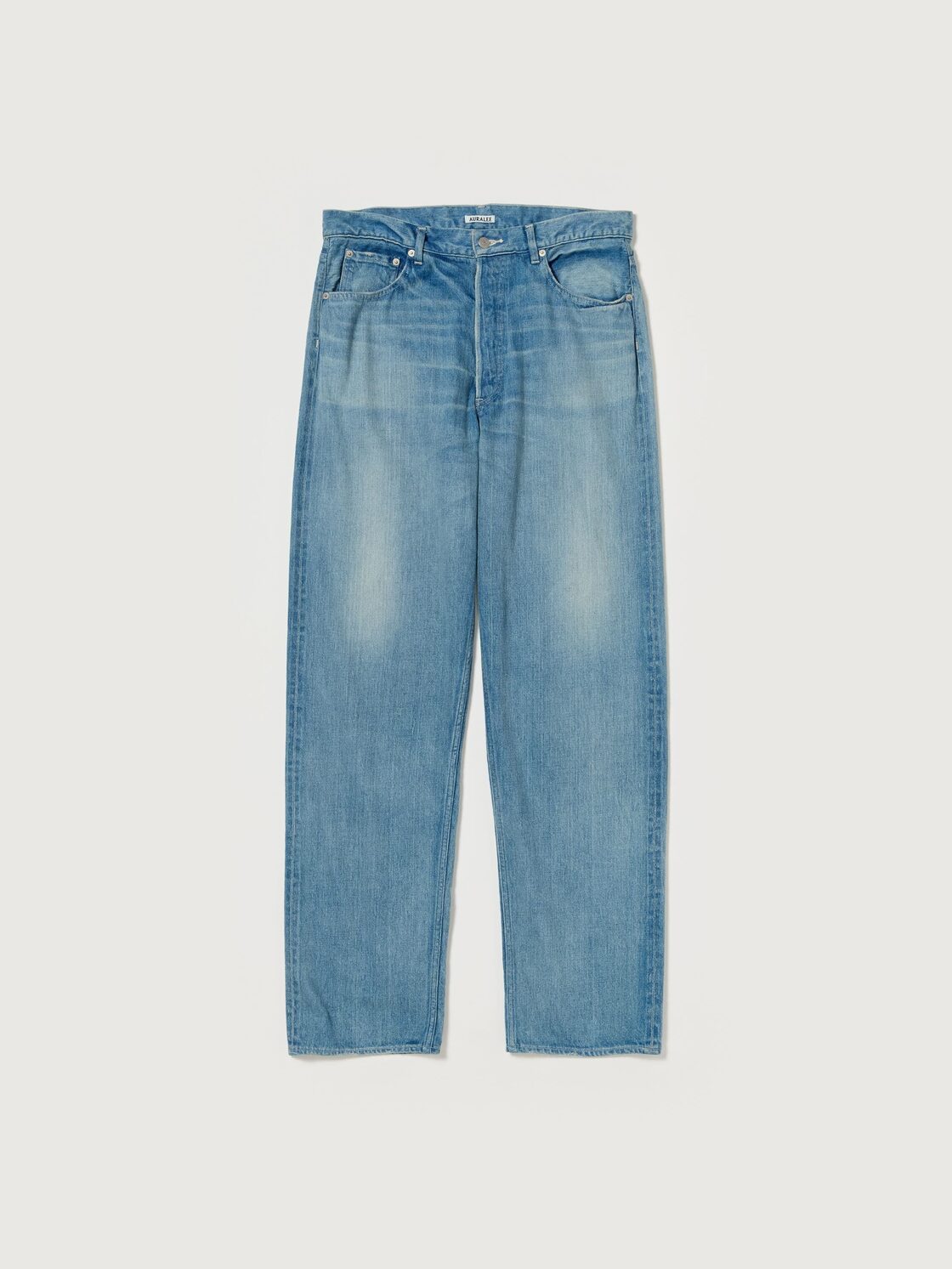 4 AURALEE SELVEDGE FADED LIGHT DENIM WIDE PANTS | Pay ID