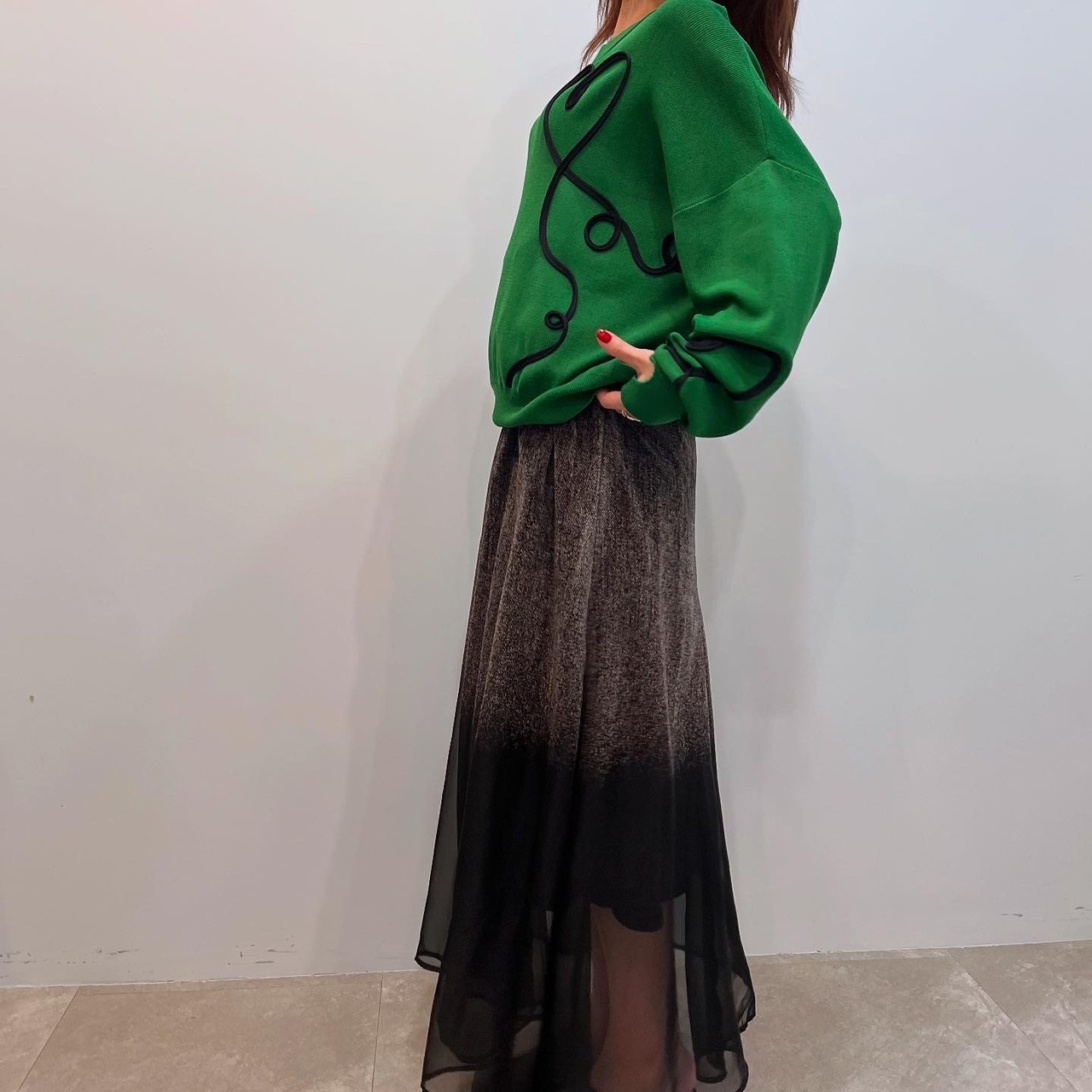 ガレナ GARENA グラデーションデニムスカート