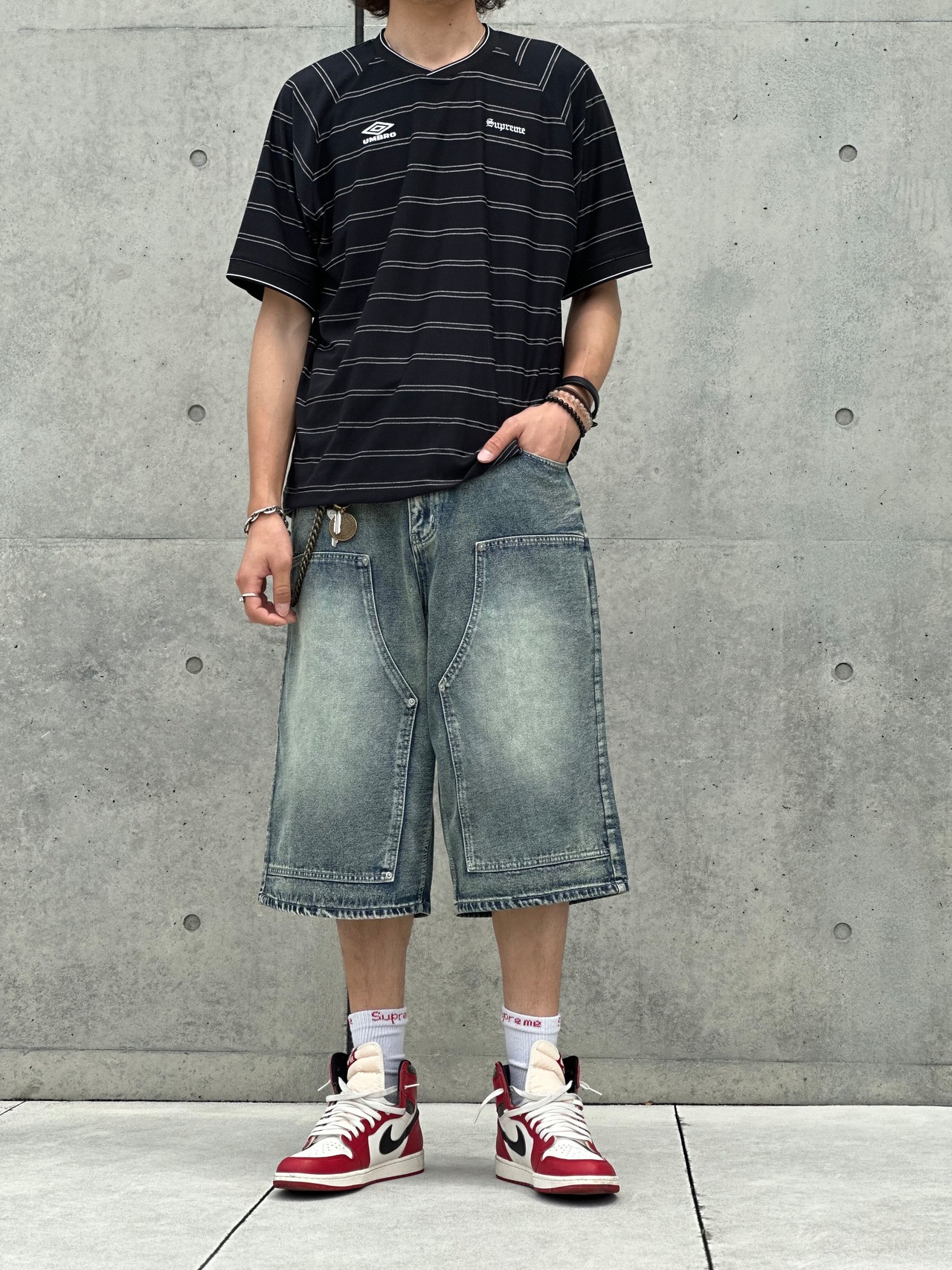 Fade Edge Double Knee Shorts