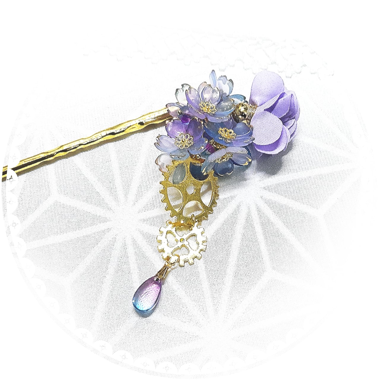 【かんざし】紫苑は歯車に咲き誇る