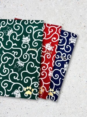 【2026ダイアリー】Diary CATS（ねこシリーズ）唐草猫丸 紺色