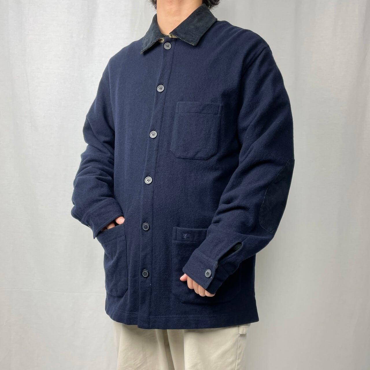 Burberry London バーバリー ウールジャケット カバーオール メンズL 