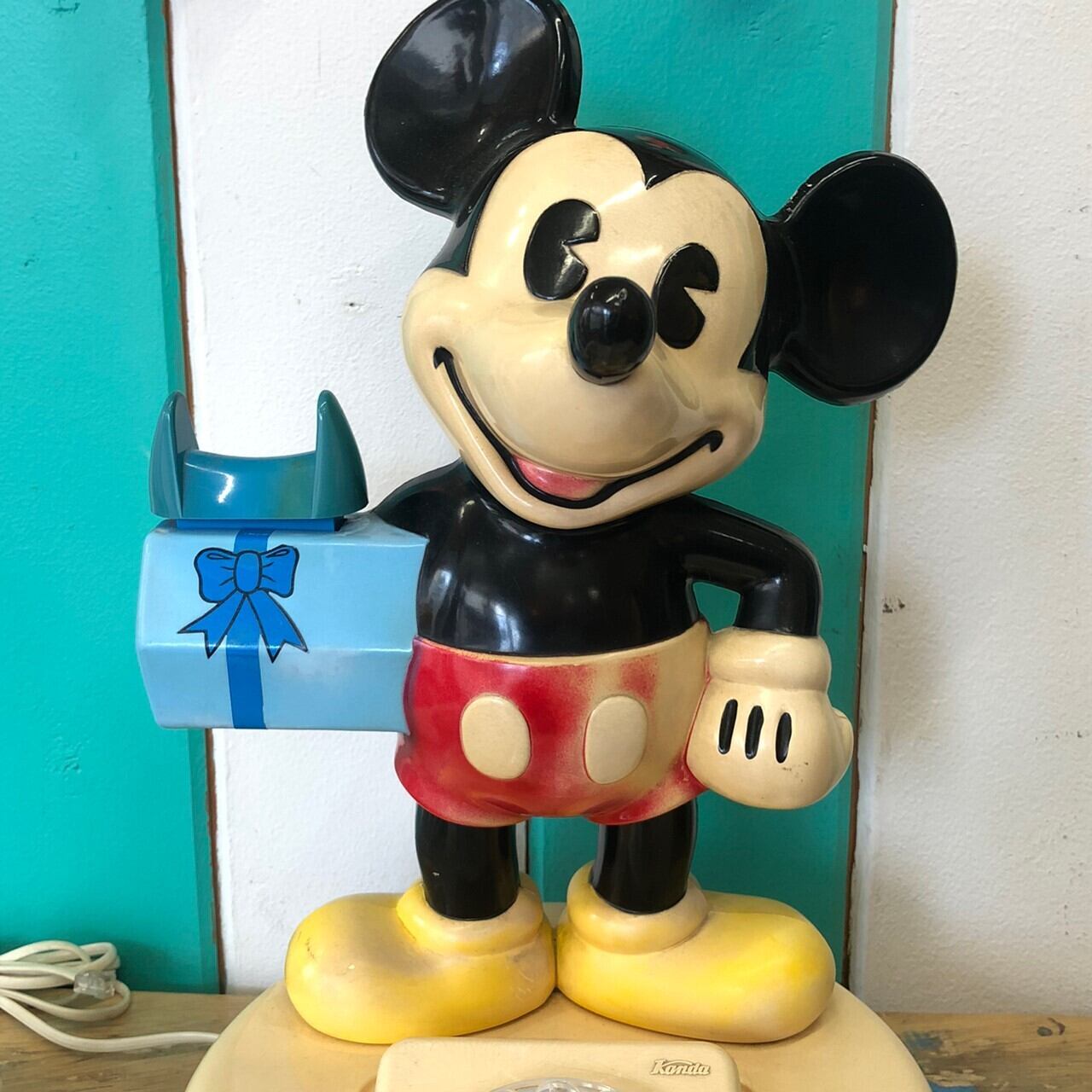 ◆送料無料!◆80s Vintage Disney Mickey Mouse Phone【ヴィンテージ ミッキーマウス テレフォン】 | THE  PUPPEZ☆e-shop　/ ザ　パペッツ松本-WEBショップ powered by BASE