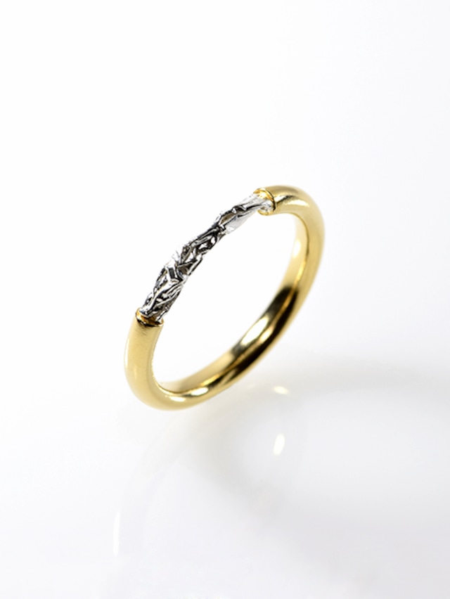 [ﾘﾝｸﾞ] crumpled ring / Type2 Gold