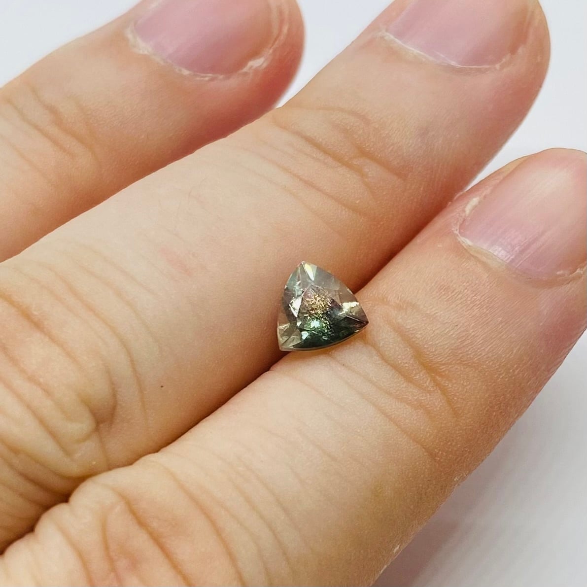 森と夕焼け　オレゴンサンストーン