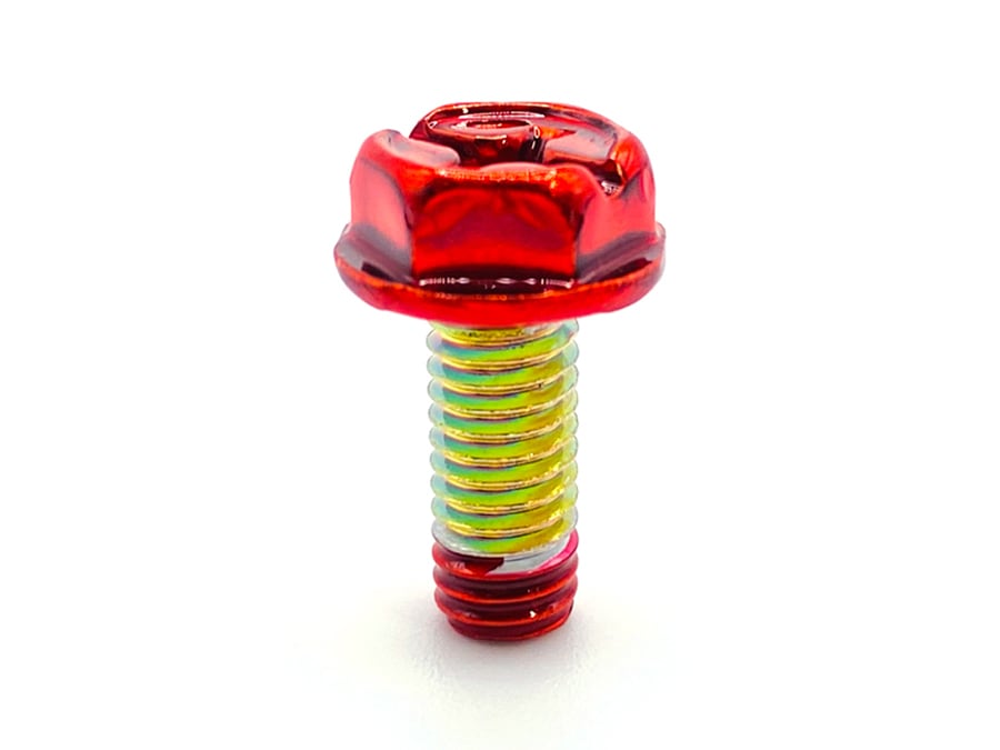 魔法のボルト M6-15mm】赤 レッド アーシング用 アースボルト／燃費