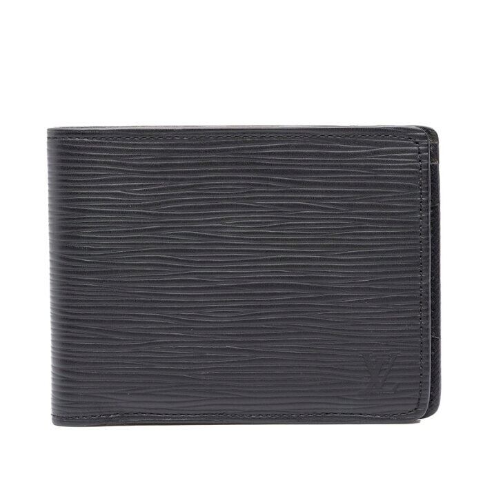 LOUIS VUITTON エピ ポルトフォイユ・ミュルティプル ノワール 美品 ルイ ヴィトン エピ ポルトフォイユ ミュルティプル 二つ折り財布