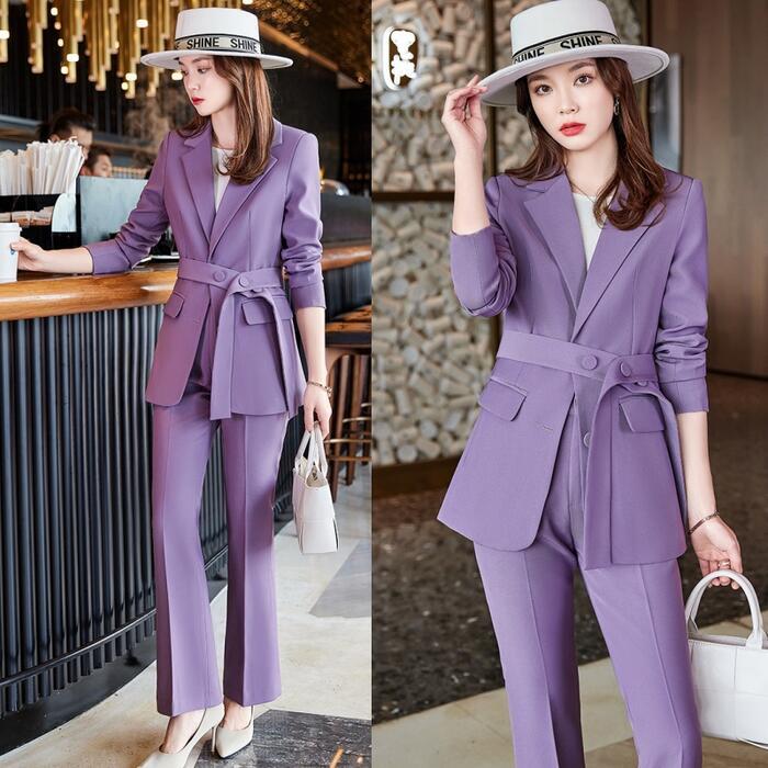 スーツ　紫　パープル　スーツ　ジャケット　パンツ　ベスト　3点　セットアップ