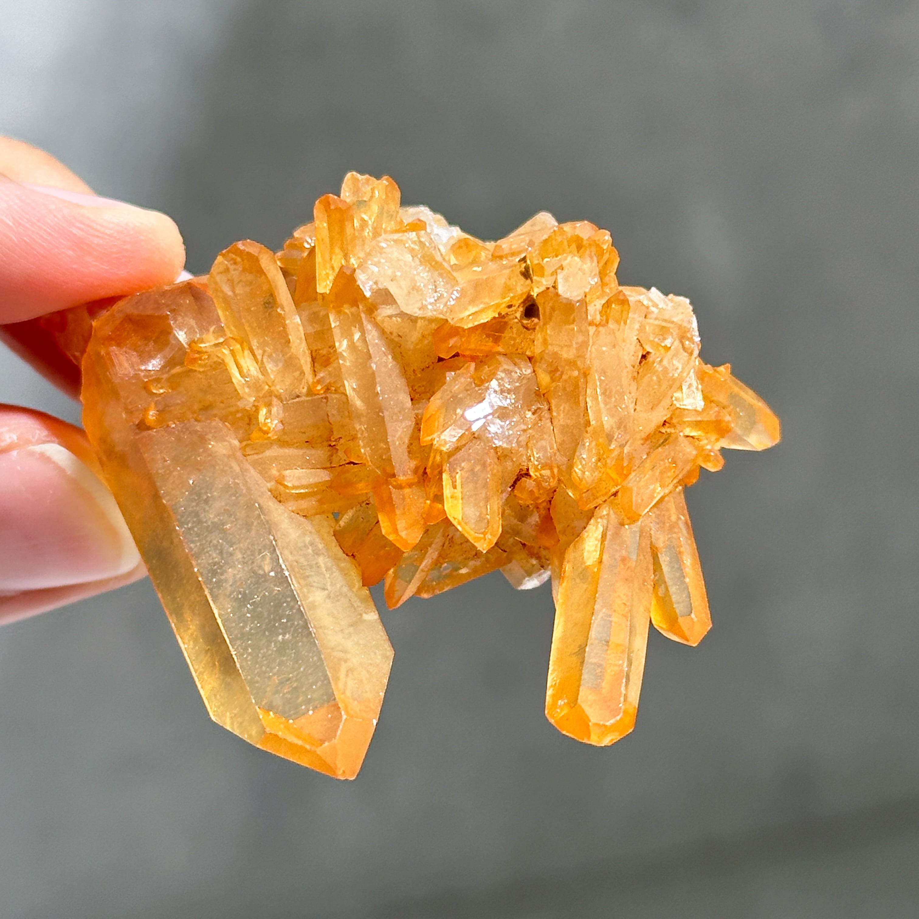 ミナスジェライス産タンジェリンクォーツ クラスター25◇ Tangerine