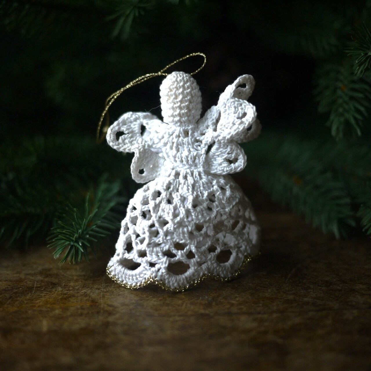 クリスマスの天使 クロッシェオーナメント ドイツ