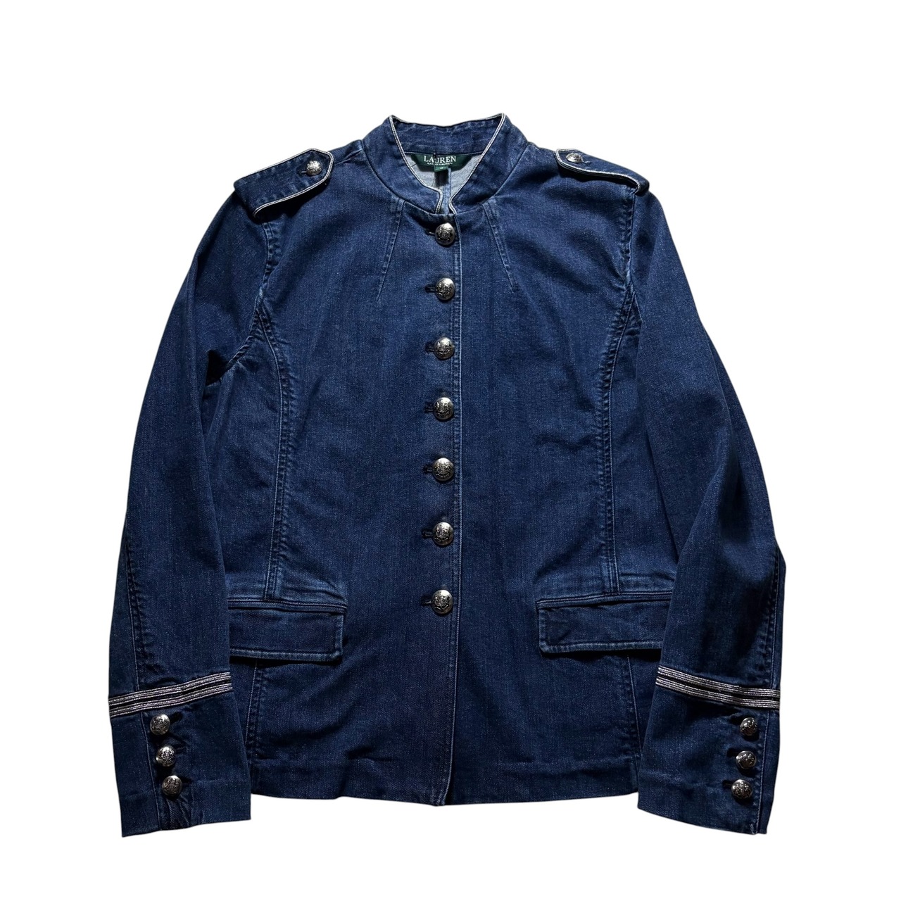 LAUREN RALPH LAUREN stretch denim officer jacket