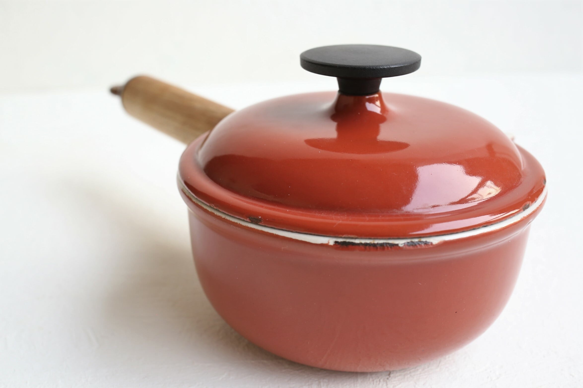 フランス アンティーク ヴィンテージ　ル・クルーゼ Le Creuset　”Mama”シリーズ ソースパン14（ブラウン） | EMUPARIS  powered by BASE