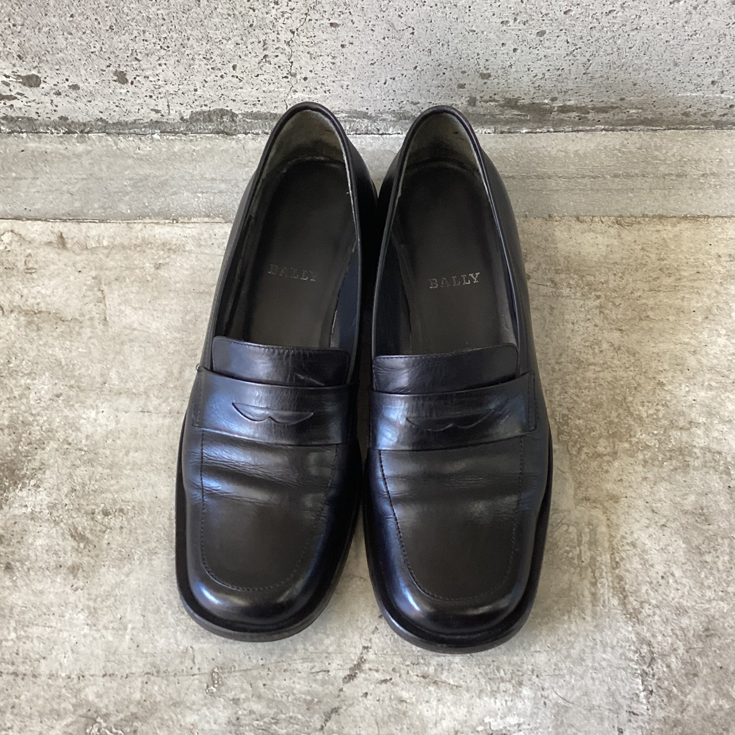 Black loafers