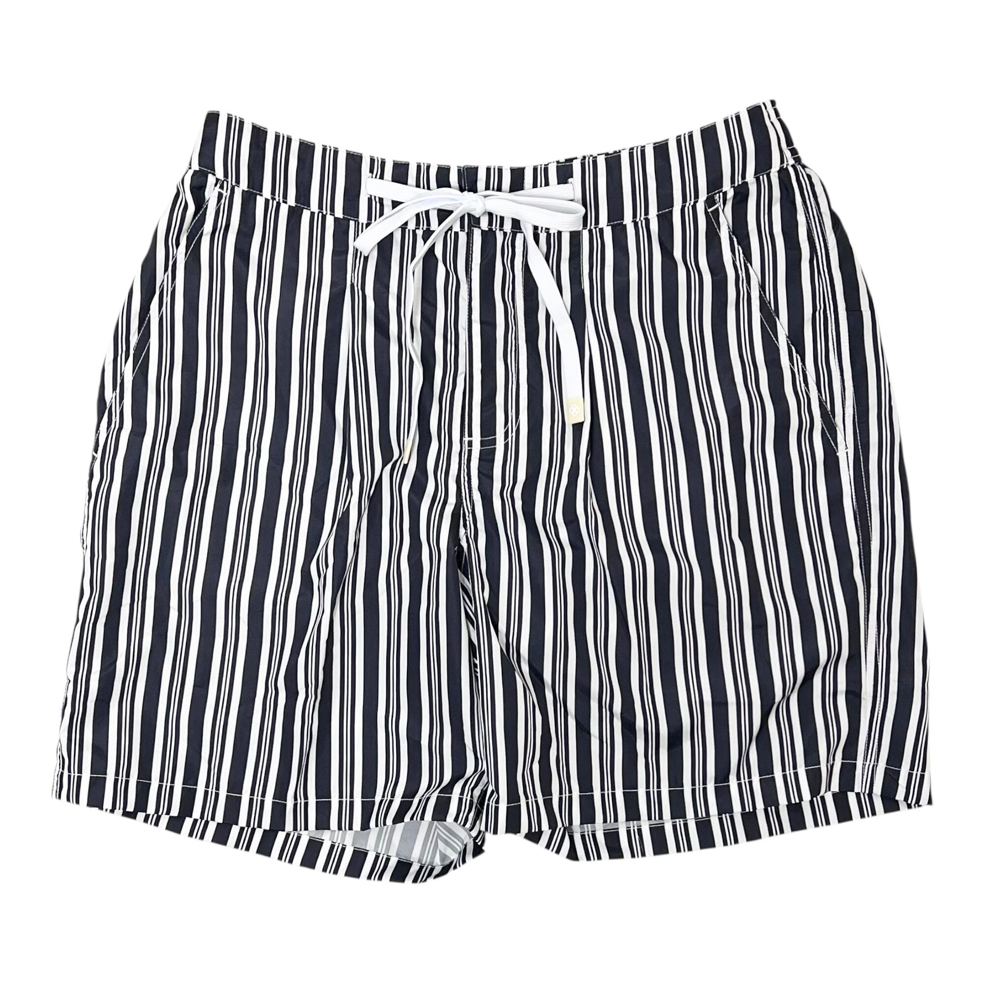 GranSasso(グランサッソ) Stripe Swim Wear(90104/44100/598)/NAVY×WHITE