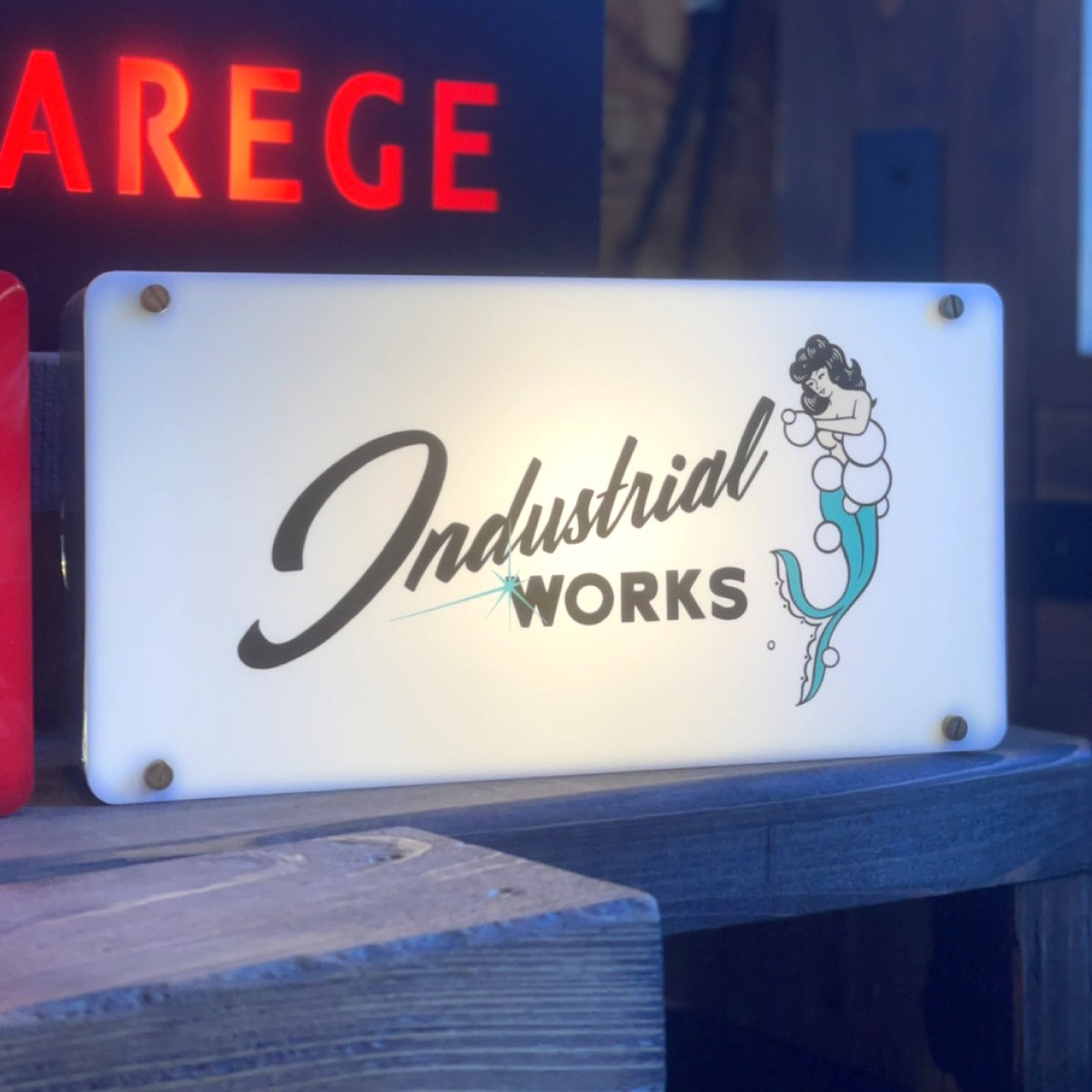 【オーダー製作】オリジナルLEDサインライト Lサイズ | INDUSTRIAL WORKS