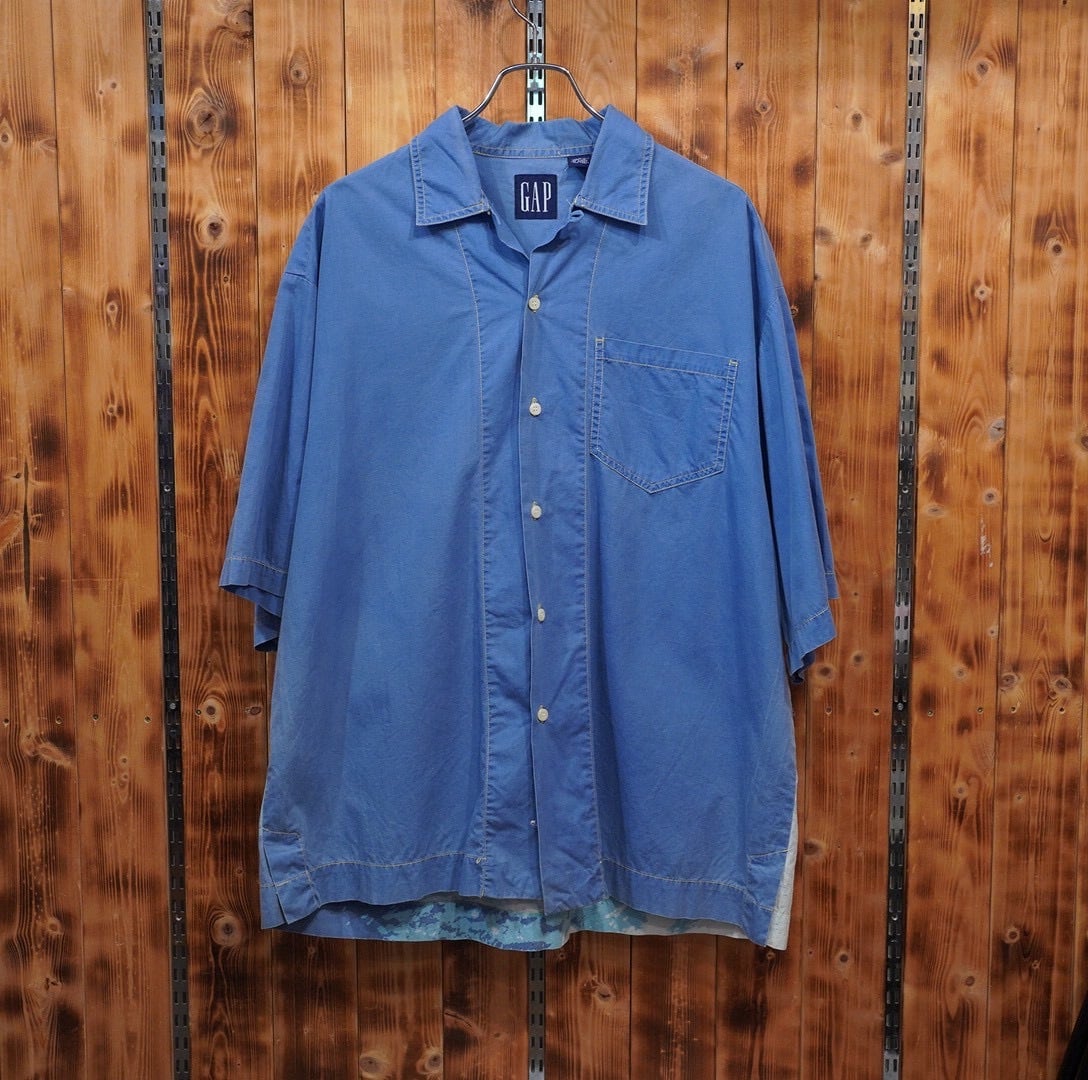 90s old gap 開襟シャツ L/summer sking
