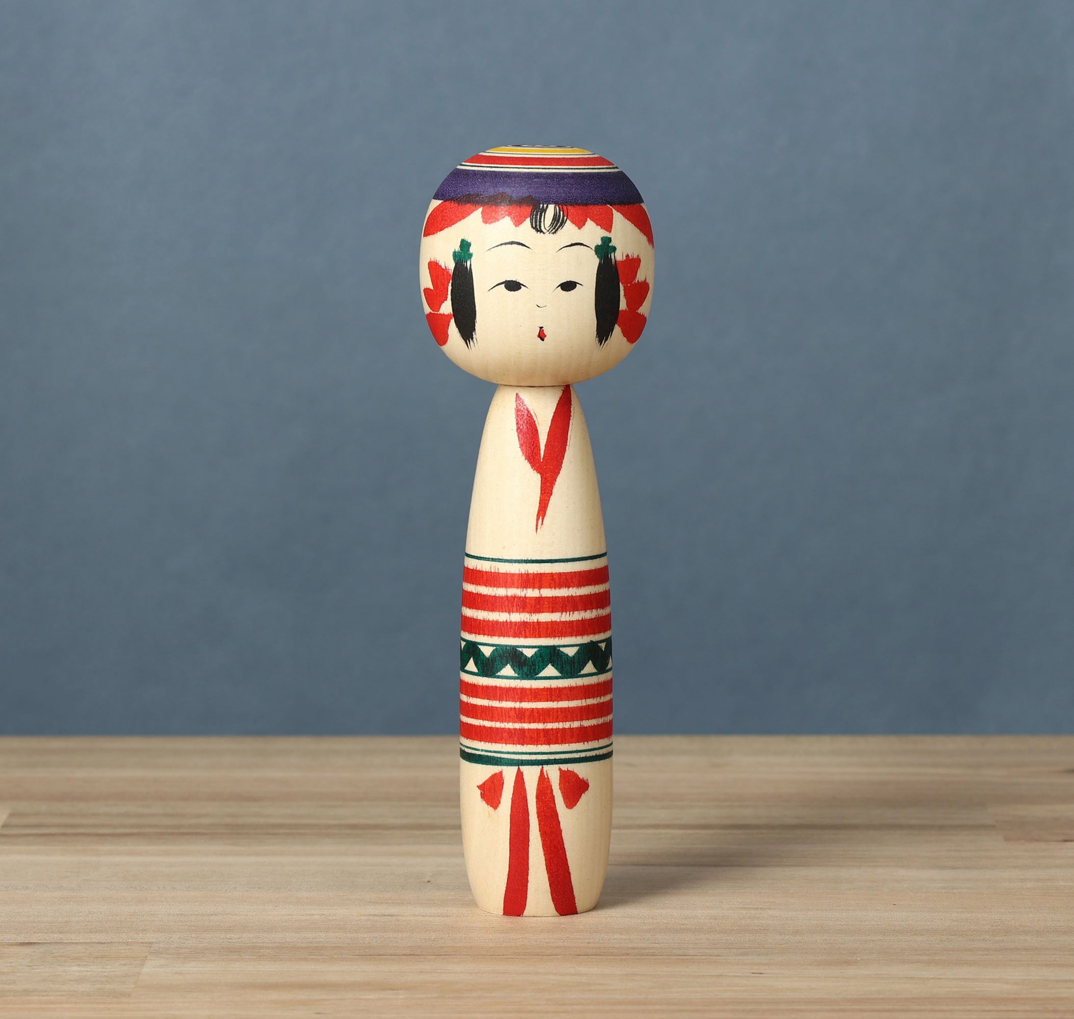 伝統　こけし　人形　 Kokeshi doll 京美人こけし Kyoto Beauty Kokeshi doll L サイズ 紫 | SA