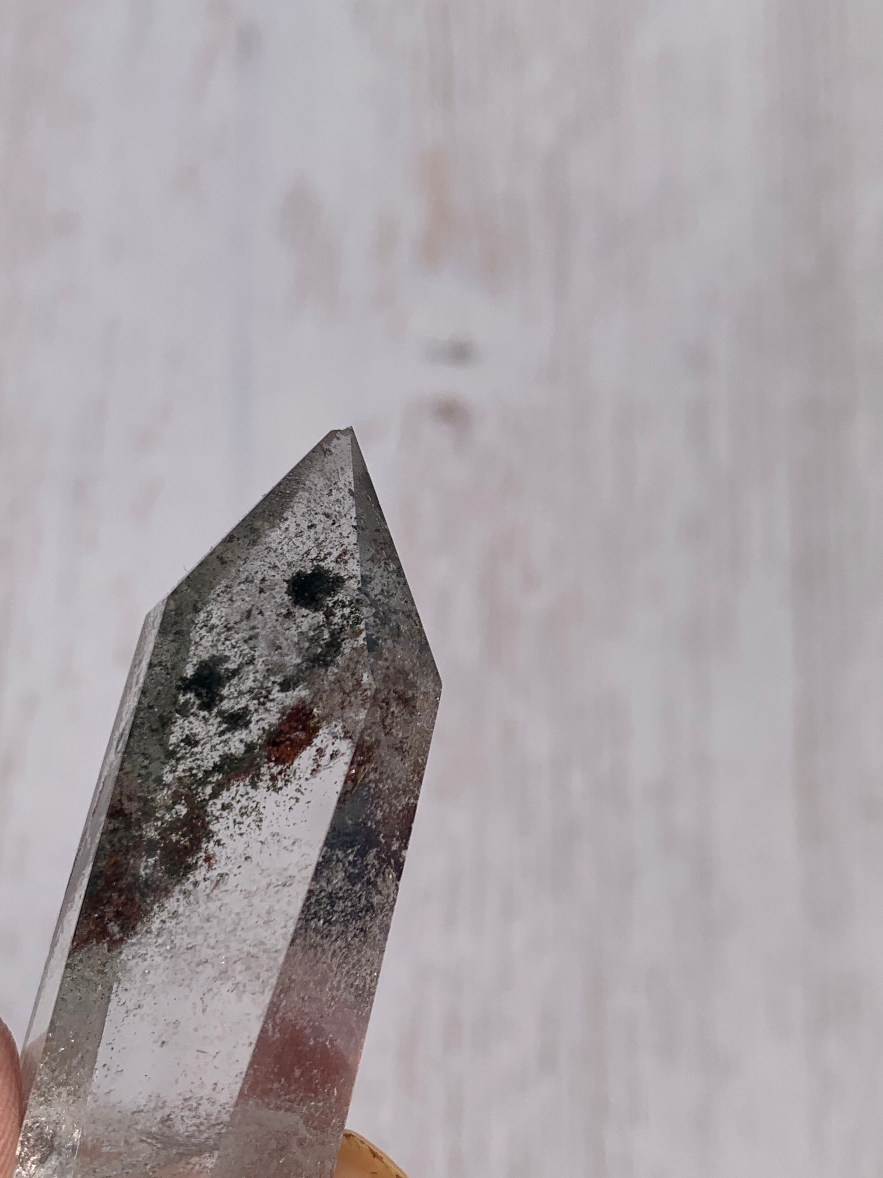 ガーデンクォーツのポイント ガーデンクォーツポイント ポリッシュ ( 庭園水晶 )/ Garden Quartz