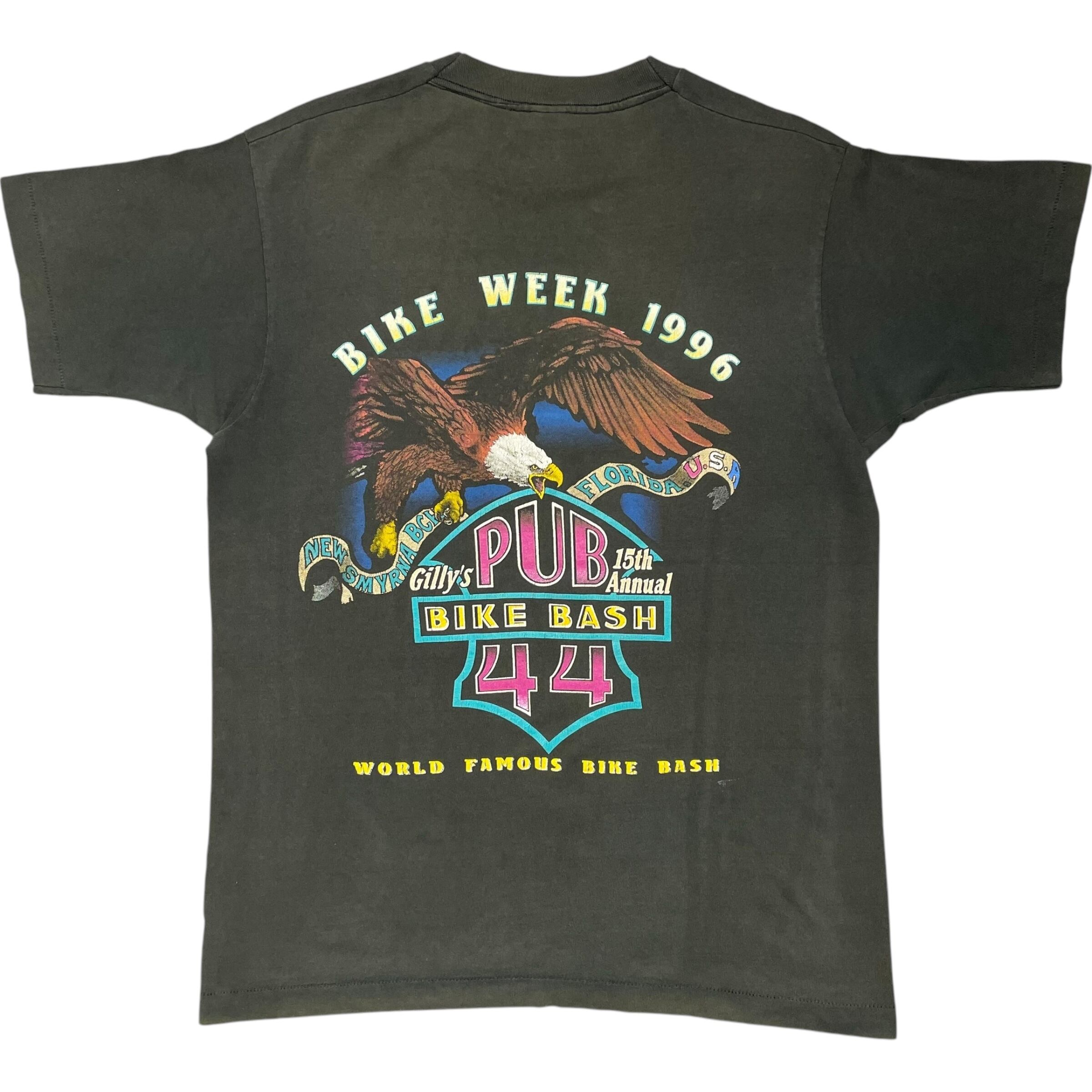 《L》FRUIT OF THE ROOM フルーツオブザルーム Tシャツ 胸ポケット 両面プリント シングルステッチ ブラック USA製 90年代 vintage no.6875