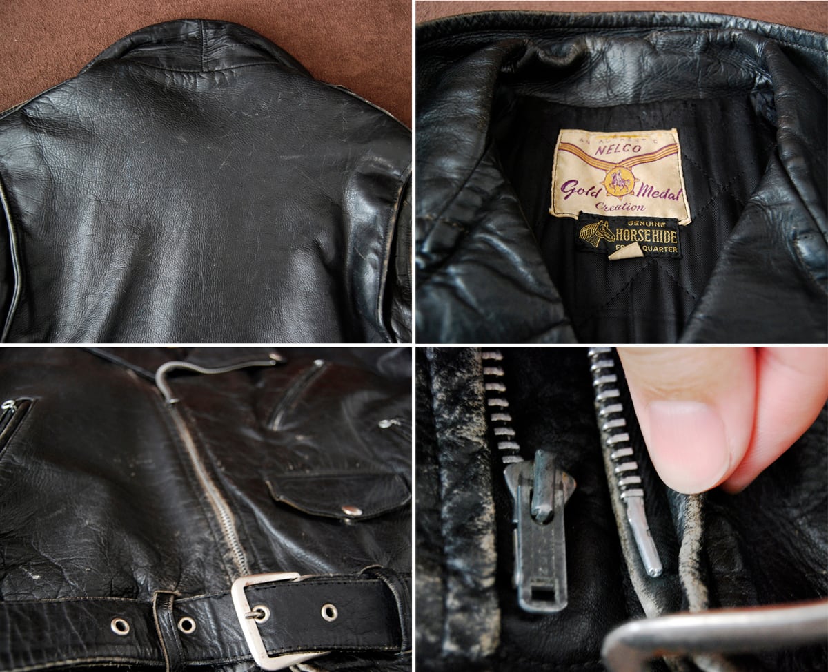 50s NELCO ホースハイド ワンスターWライダース | SECOND TIME GLORY