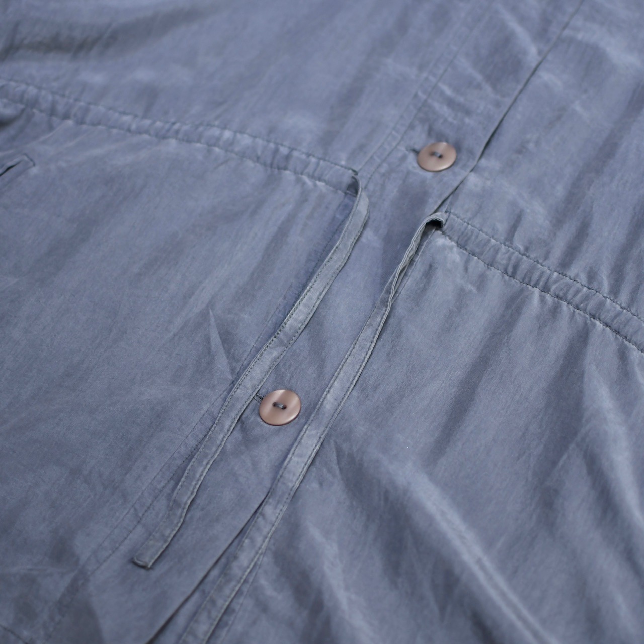 design silk hoodie gray