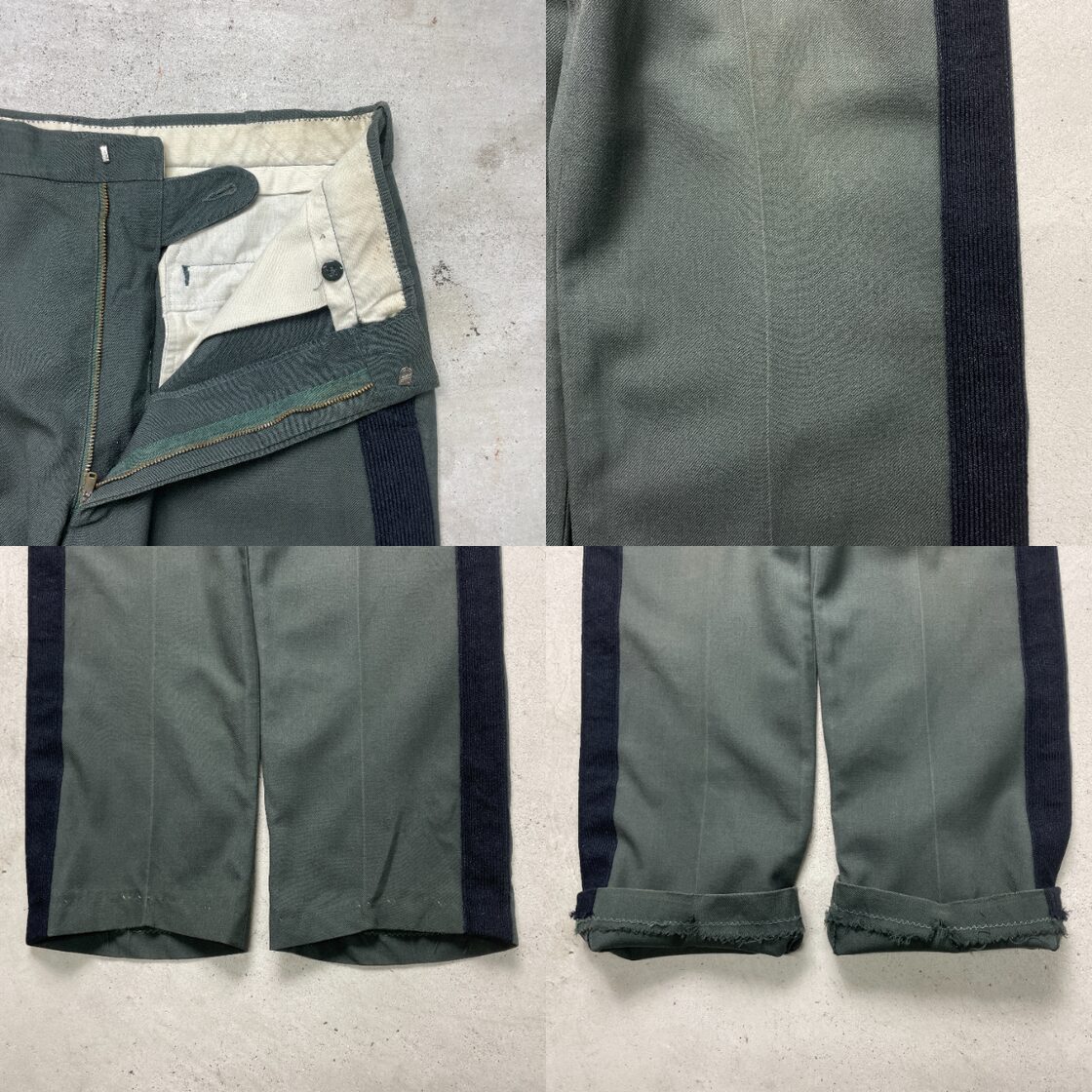 70年代 U.S.ARMY 米軍実品 オフィサーパンツ ウールスラックスパンツ 