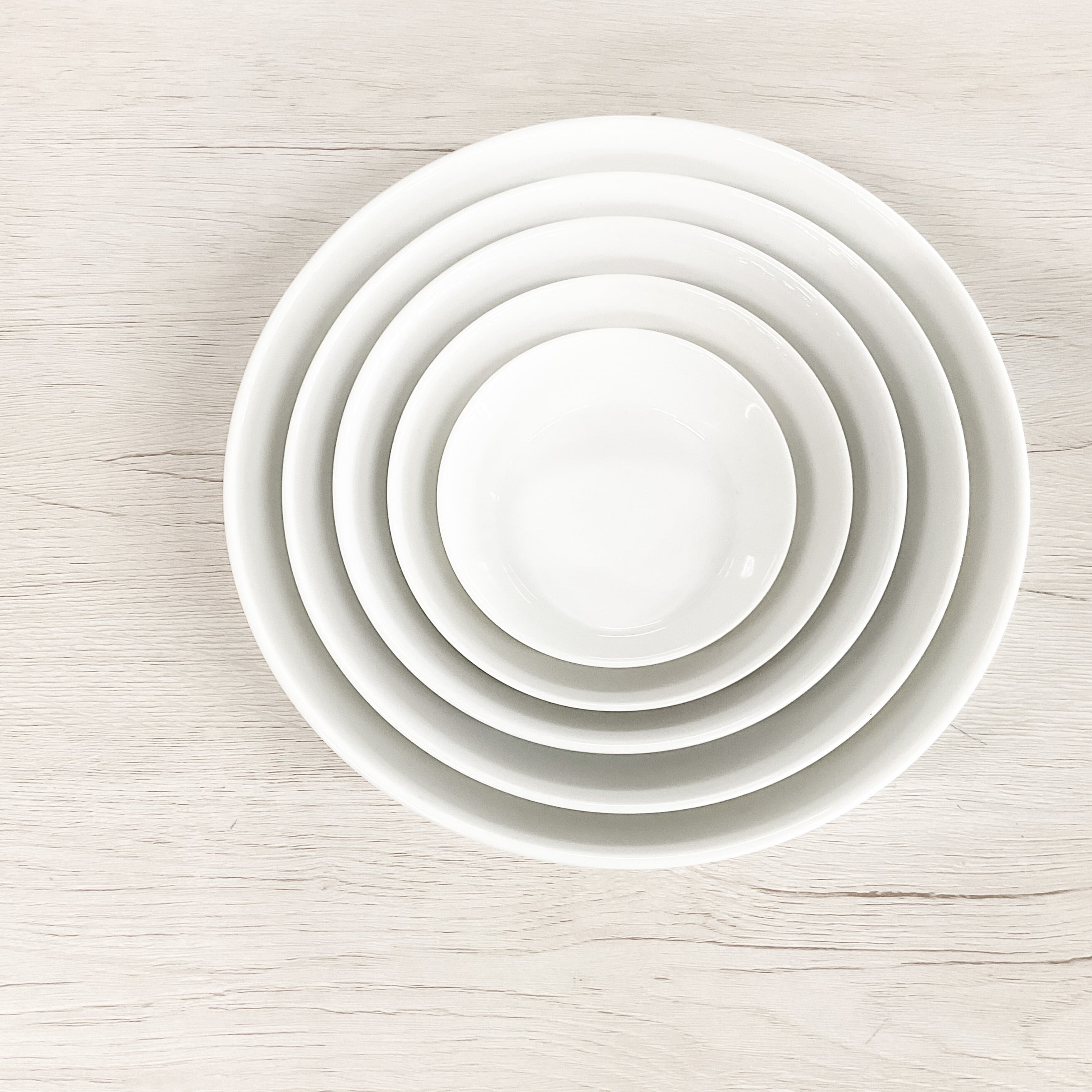 TOH トウ 食器セット 【弐重5枚】 白磁 白い器 | 食器のほっこり屋