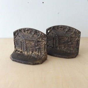 Vintage Bookends / Lincoln Cabin 【JUDD 9673】（ヴィンテージ  ブックエンド）