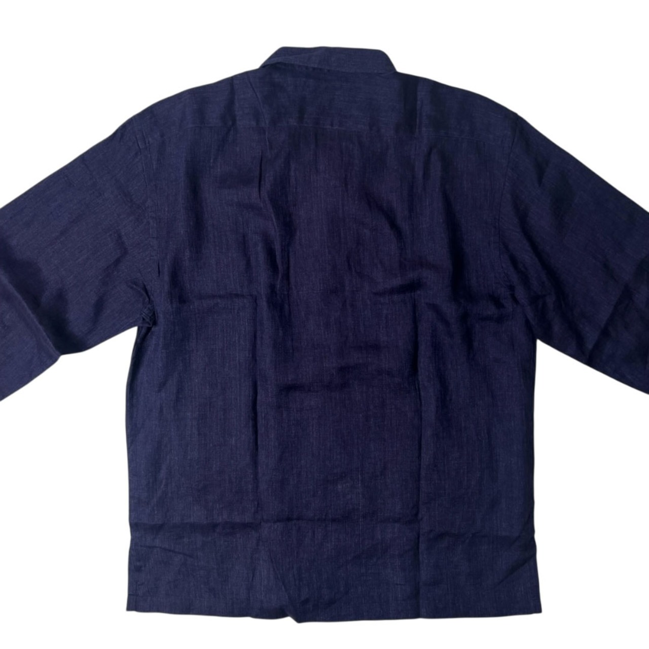 BASILE バジーレ イタリア製 リネン100% 長袖シャツ 46/パープル