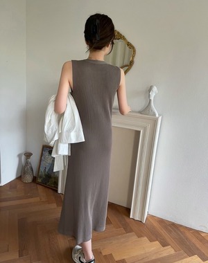 リブタンクワンピース　AJ1050-3027