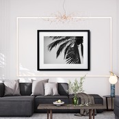holiday｜モノクロパームツリーが魅せる西海岸スタイルのアートポスター｜｜・国内生産A4ポスター