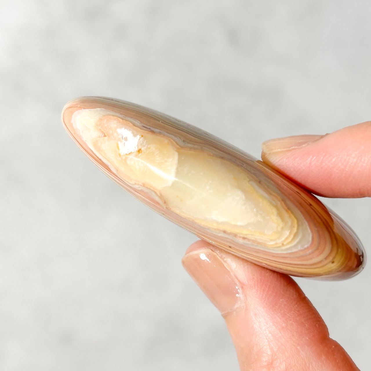 クレイジーレースアゲート パームストーン * Lace Agate * 天然石