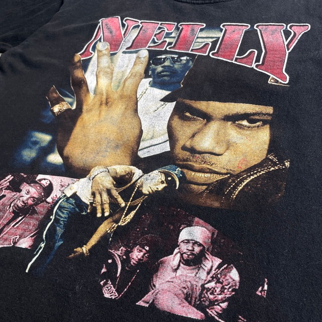 00年代 NELLY RIDE WIT ME ネリー HIP-HOP ラップTシャツ メンズL 古着 