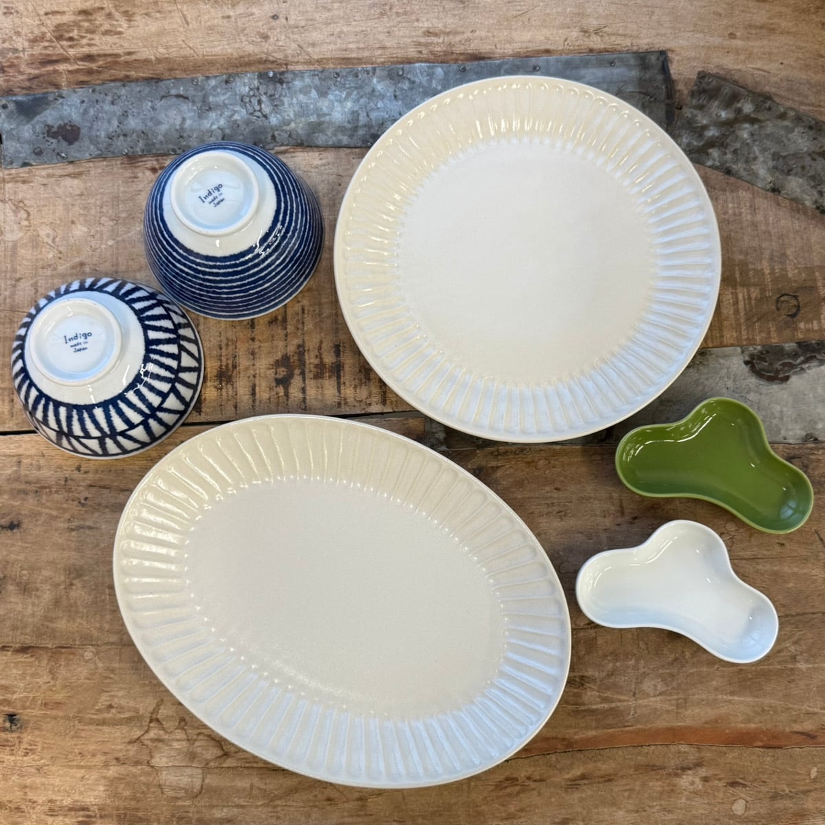 福袋 食器6点セット（かや織ふきんプレゼント付き）【セット番号003