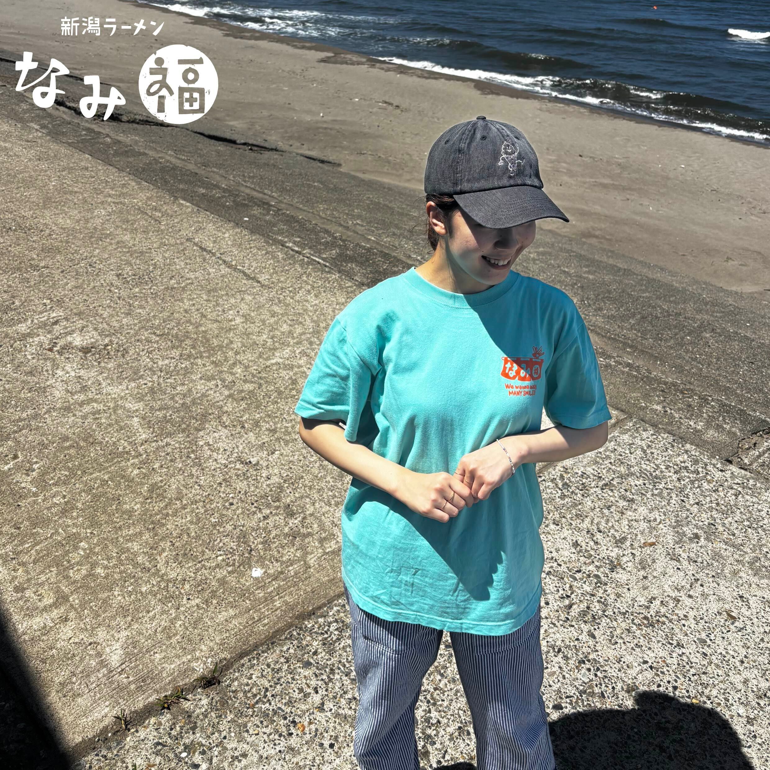 TM paint NAMIFUKU CHAYA Tシャツ（ミントグリーン）【通常便】 | 新潟
