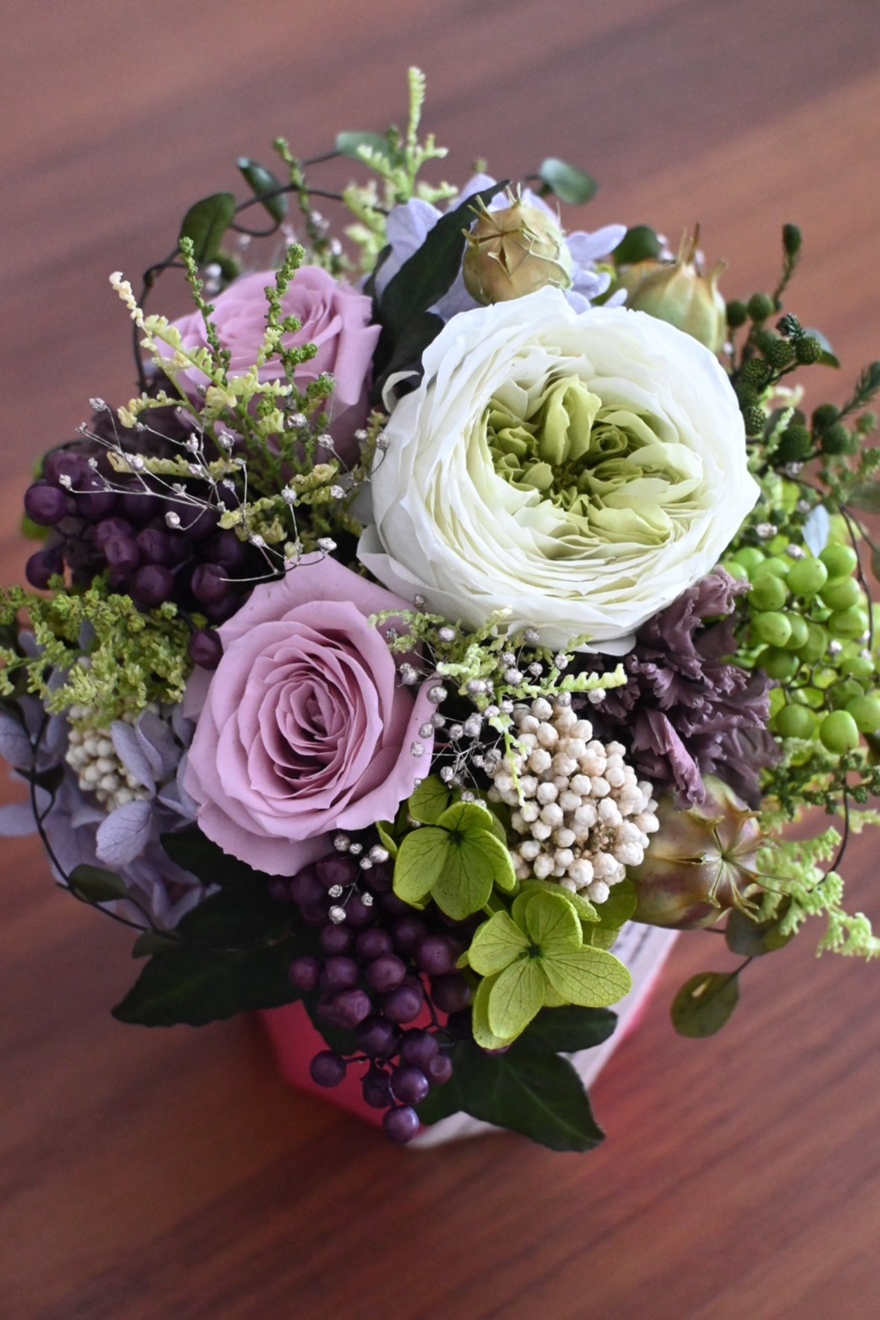 アレンジメント　ロゼ デュ プランタン　