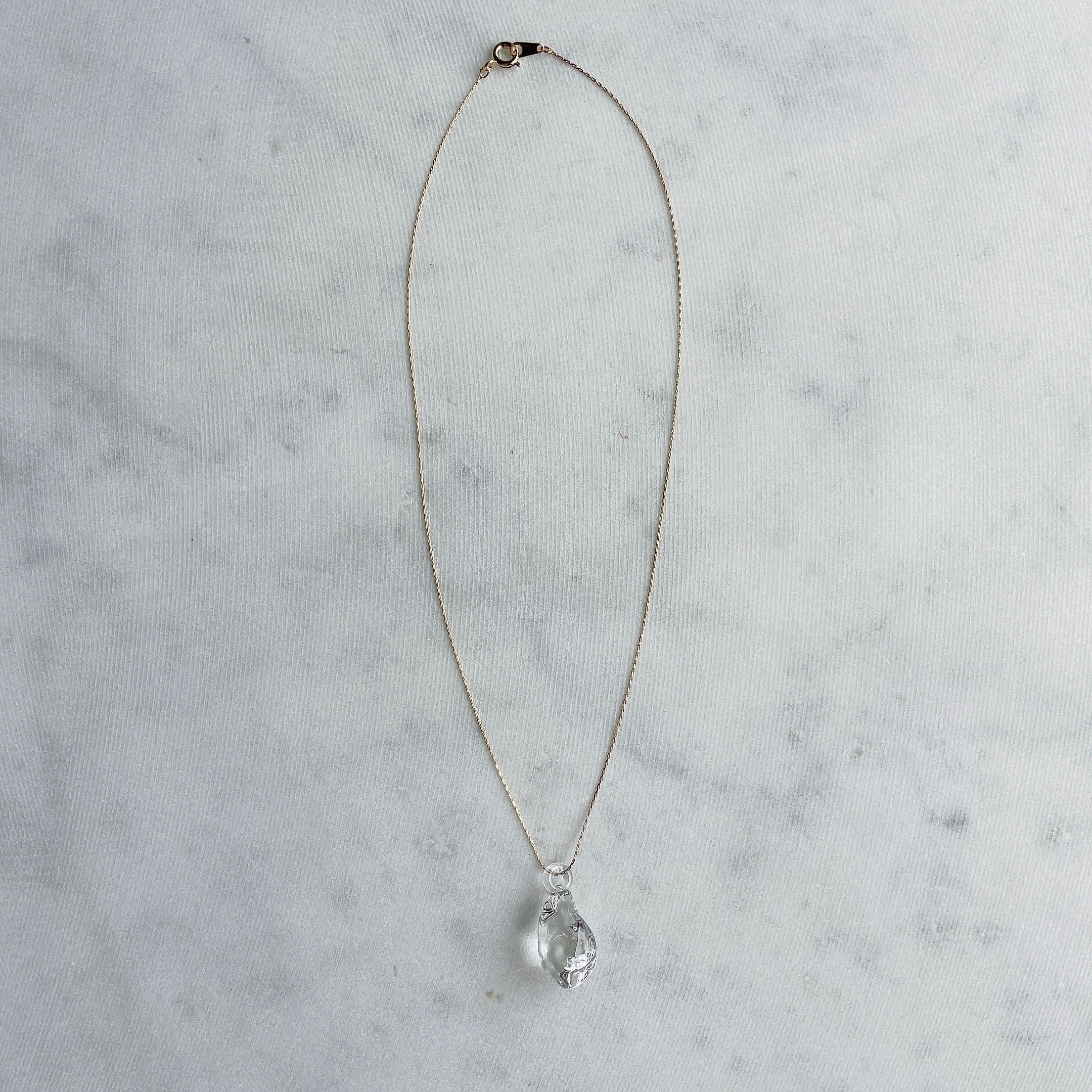 Glass Drop Necklace ガラスドロップネックレス | dix ONLINE STORE | ディスのアクセサリーオンラインショップ  powered by BASE