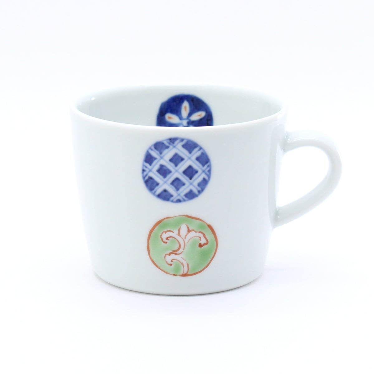 染錦丸紋つなぎティーマグカップ