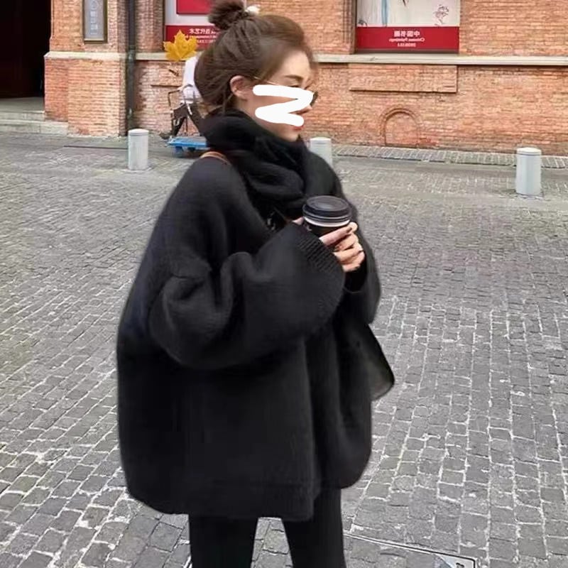 アウター レディース ニット ショート丈 ロング丈 長袖 プリント 春 秋