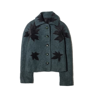 rochas/olivier theyskenns   mohair boucle short coat