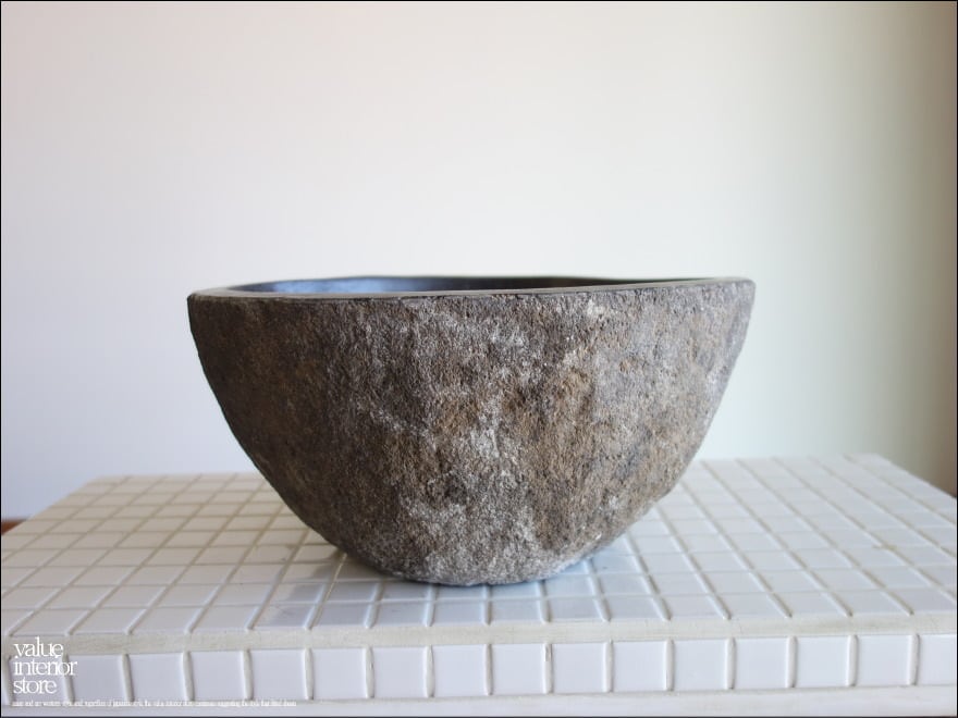 手洗鉢 自然石 洗面ボウルS-E30 洗面器 手洗いボウル 天然石 ウォッシュボウル 洗面資材 お手洗い用 W31 x D27 x H15cm idawash