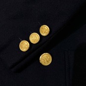 J.PRESS ジェイプレス 金ボタン ダブル ブレザー フラノ ジャケット 9(M) /濃紺 ネイビー 紺ブレ Jプレス アメトラ アイビー レディース
