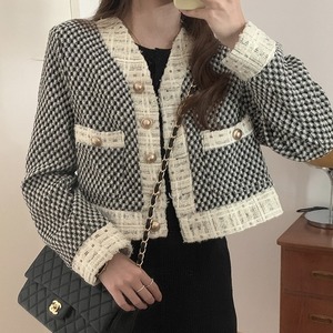 ツイードジャケット レディース 送料無料 アウター ジャケット チェック クロップ丈 ショート丈 ツイード シャギージャケット モノトーン バイカラーショートジャケット ミディアム丈 Vネック 襟付き スリム ツイード 大人可愛い きれいめ 上品 レトロ 大人女子 こなれ感 モード系 エレガント 白 ホワイト 黒 ブラック モノトーン 重ね着 高見え 格上げ インスタ映え 春 秋冬 大人 かわいい おしゃれ 普段使い デイリー お呼ばれ お出かけ デート オフィス 通勤 通学 パーティー 二次会